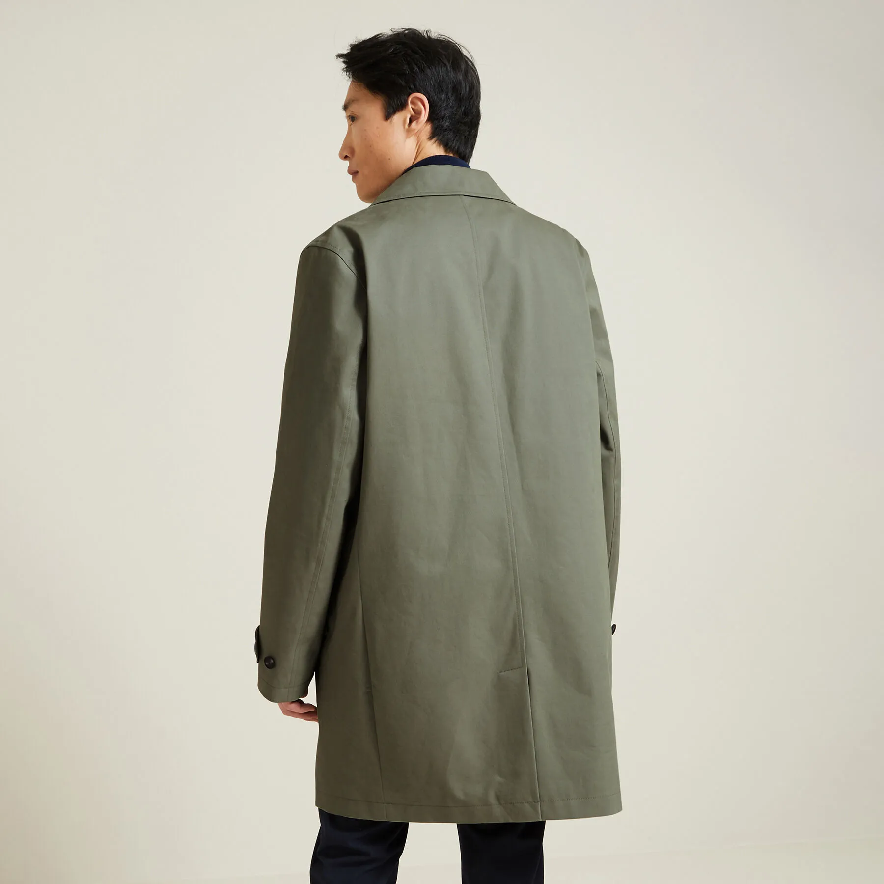 Trench col chemise avec doublure amovible Vert kaki | Jules