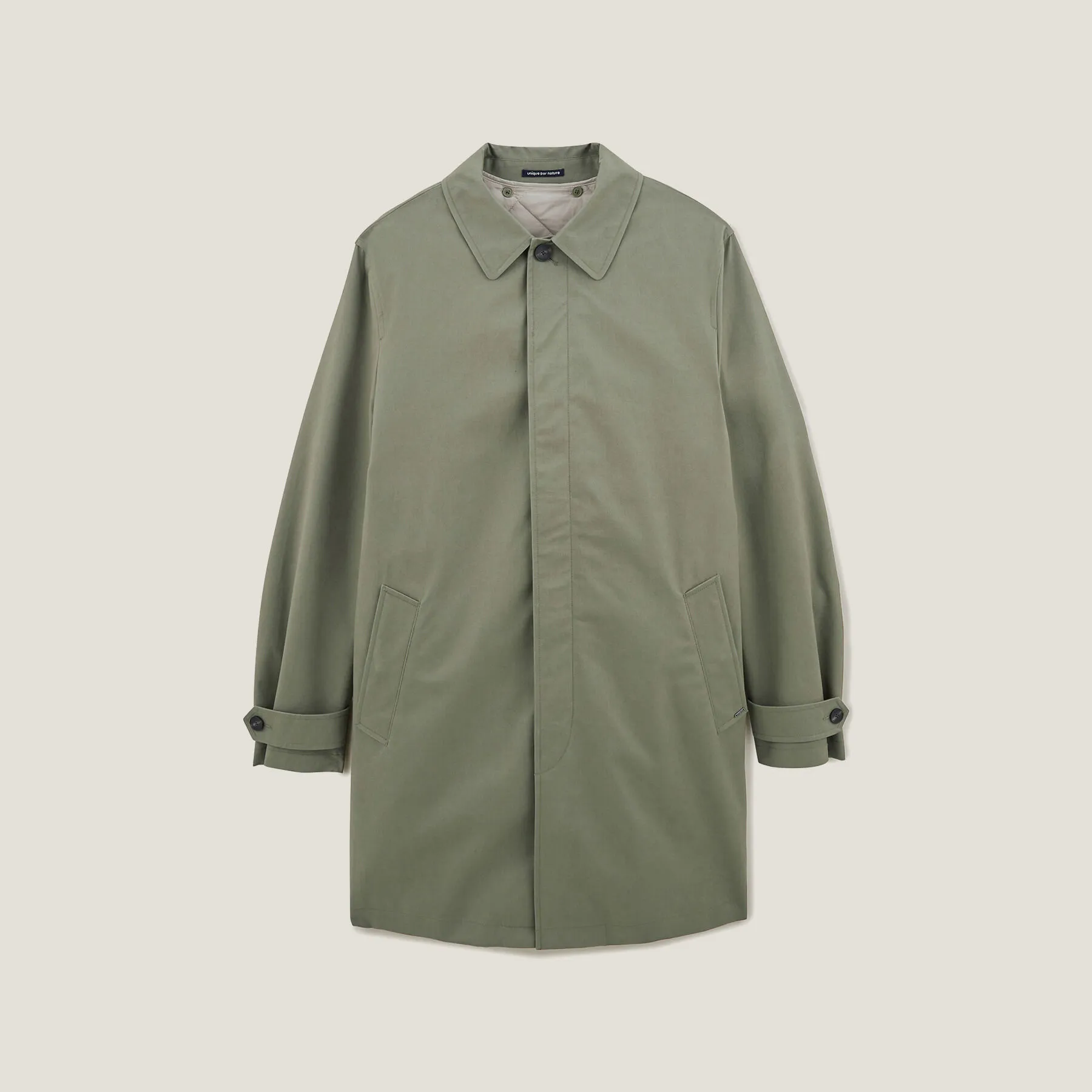 Trench col chemise avec doublure amovible Vert kaki | Jules