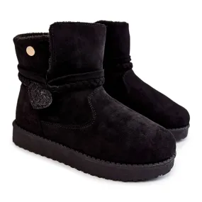 Vinceza Bottes de neige pour enfants Black May le noir